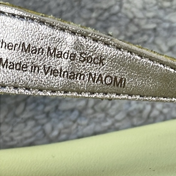 New Sam Edelman Naomi Strappy Thong Sandals Yellow Summer Beach Sz 8 - Picture 11 of 15